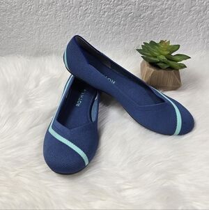 Rothy's Women's Round Toe Teal Flats, Size 9
